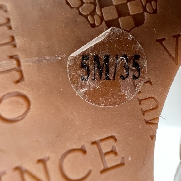 Vince Camuto Brown Suede Kaja Platform Wedge Sandals Size 5 Women's - Picture 10 of 10